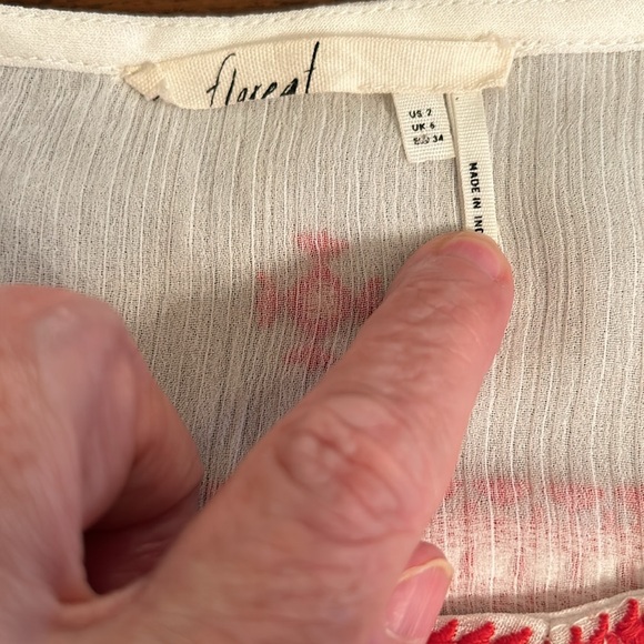 🎉HP🎉NWOT Anthropologie Floreat Adrina Blouse - Picture 10 of 10